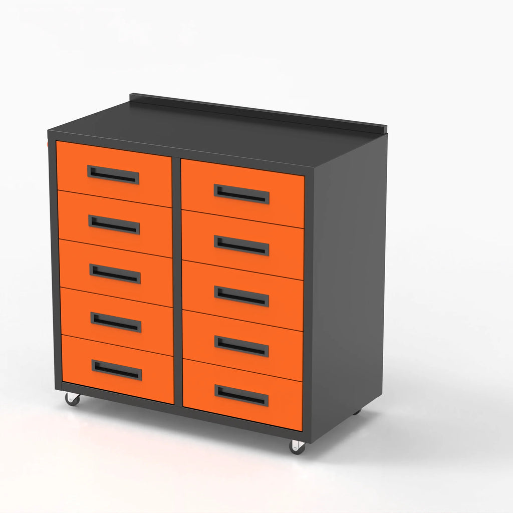 Customizable 10-Drawer Tool Cabinet with OEM Support Mobile Storage Solution