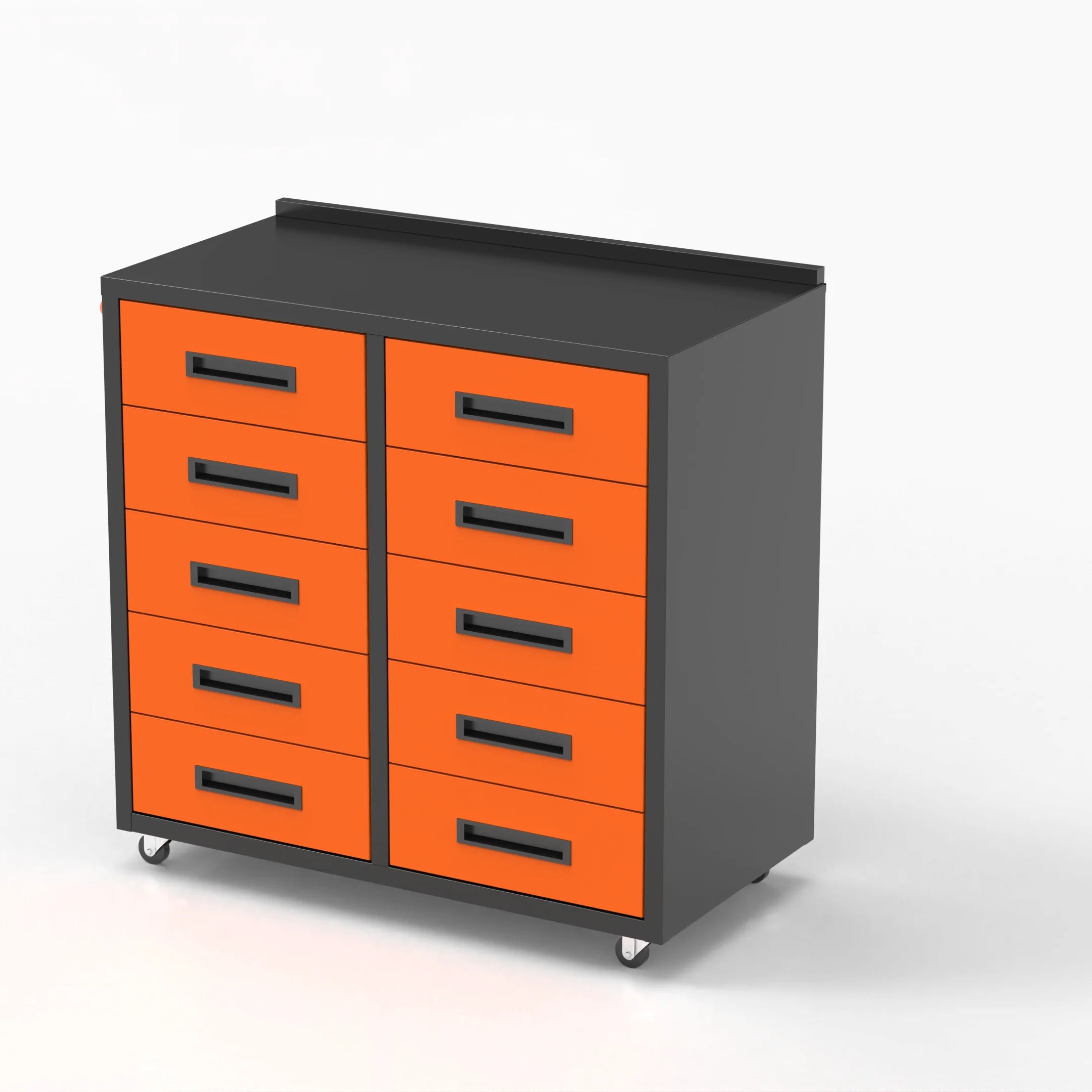 Customizable 10-Drawer Tool Cabinet with OEM Support Mobile Storage Solution