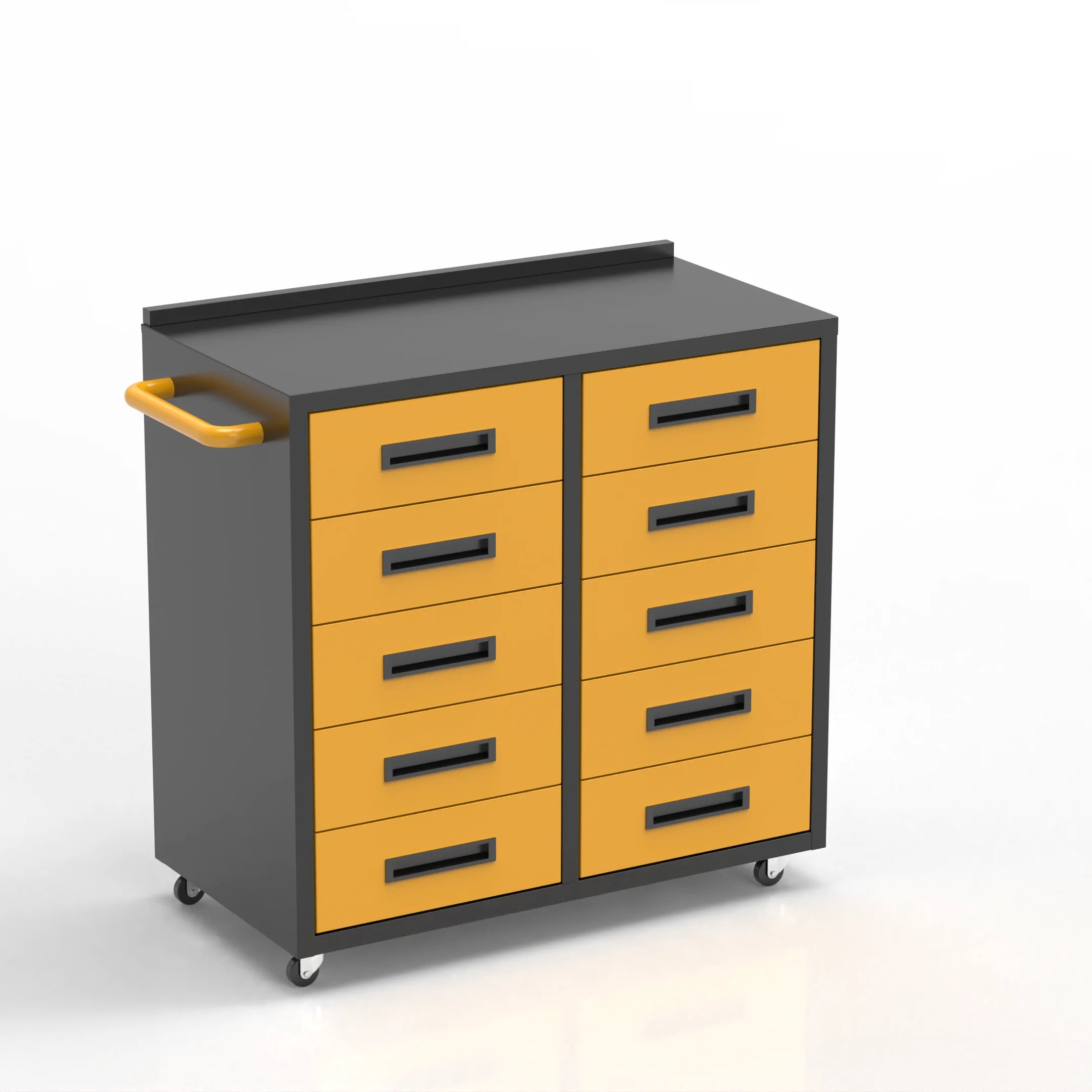 Customizable 10-Drawer Tool Cabinet with OEM Support Mobile Storage Solution