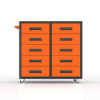 Customizable 10-Drawer Tool Cabinet with OEM Support Mobile Storage Solution