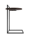 Zinus Modern Bedside Table Made of Metal High Quality with Dark Brown Color for Apartment Bedroom Use