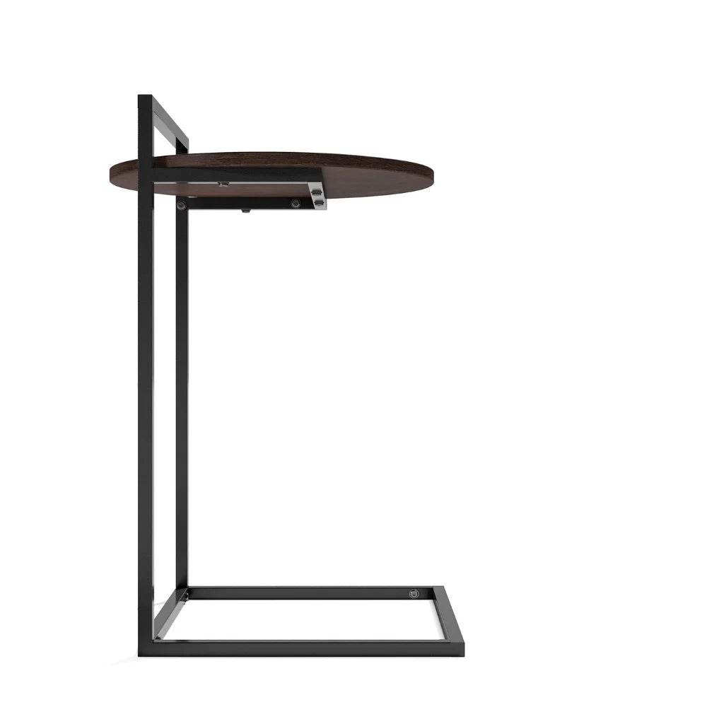 Zinus Modern Bedside Table Made of Metal High Quality with Dark Brown Color for Apartment Bedroom Use