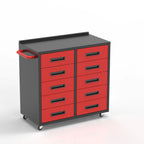 Customizable 10-Drawer Tool Cabinet with OEM Support Mobile Storage Solution