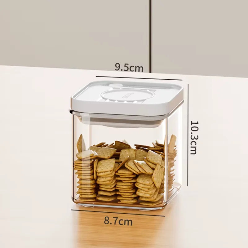 Xing You Eco-Friendly Kitchen Storage Containers Freshness Preservation Dust-Proof Moisture-Proof PP Plastic Glass Jars for
