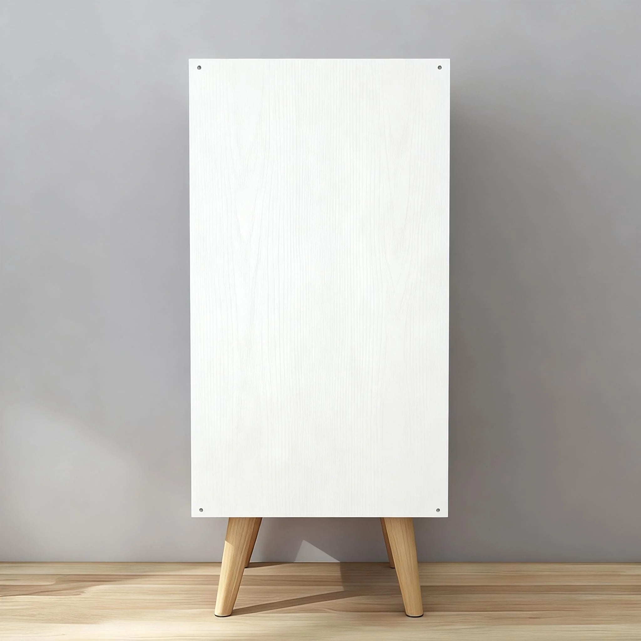 Wooden Shelf Modern White Particle Board MDF Bedroom Furniture Set Living Room Sofa Bedside Table Nightstand 2 Drawers Panel