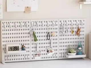 Single-Tier PP Material Plastic Desktop Organizer Space-Saving Foldable Storage Holder No-Hole Punching Feature Cabinets Shelves