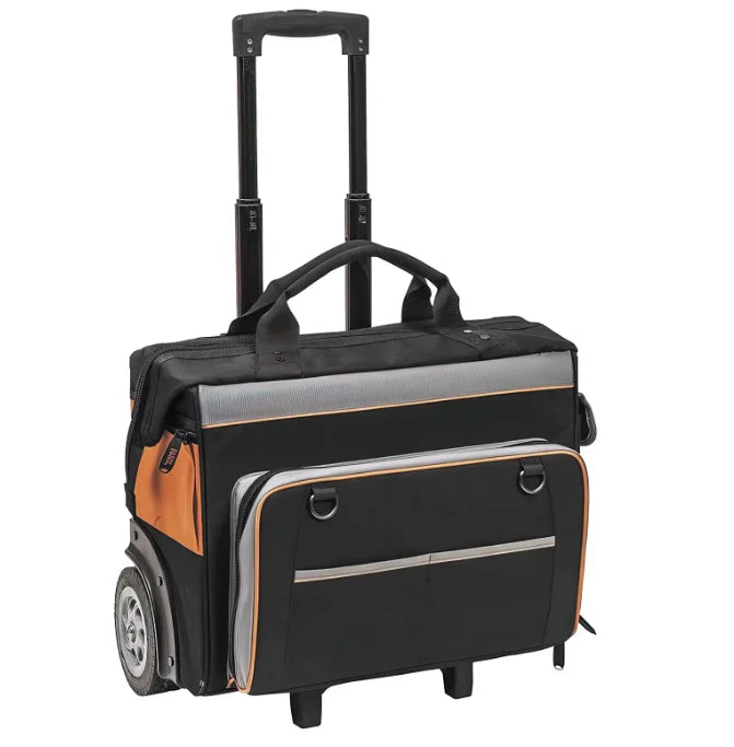 Water Resistant Tool Storage Organizer Rolls on Rugged 6-Inch Wheels, 24 Pockets