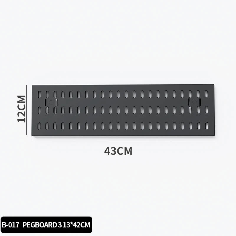 Single-Tier PP Material Plastic Desktop Organizer Space-Saving Foldable Storage Holder No-Hole Punching Feature Cabinets Shelves