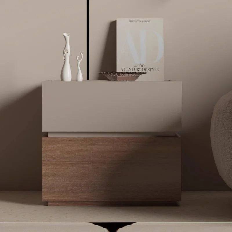 Italian Minimalist Solid Wood Bedside Table Storage Locker Simple Modern Design for Bedroom for Living Room Cabinets Online