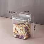 Transparent Injection Plastic Luxury Multifunction Storage Boxes High Aesthetic Fresh Keeping Jars Grains Cereals Kitchen