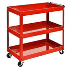 3-Layer Mechanical Workshop Tools Cart Trolley Wheel-Attached Toolbox Garage Workbench Racks for Vehicle Accessory Storage