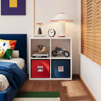 Modern Metal Steel Nightstand, Bedroom Bedside Table with Storage Drawer and Open Shelf