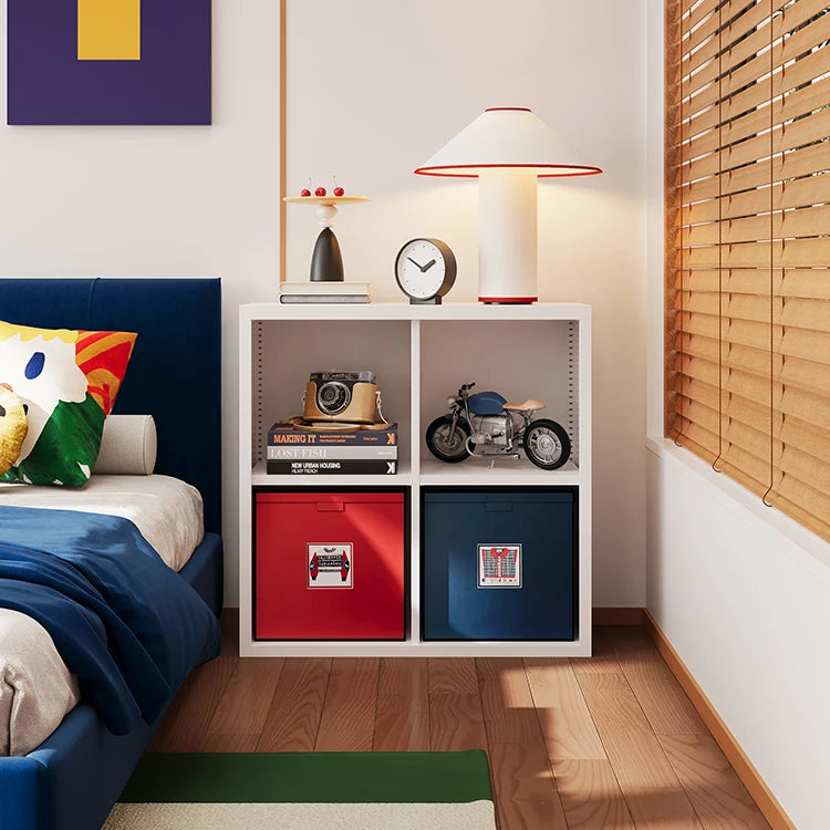 Modern Metal Steel Nightstand, Bedroom Bedside Table with Storage Drawer and Open Shelf