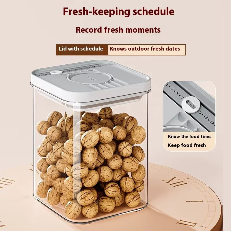 Xing You Eco-Friendly Kitchen Storage Containers Freshness Preservation Dust-Proof Moisture-Proof PP Plastic Glass Jars for