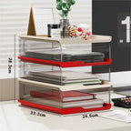 Modern Convenient Multifunctional Office Desk Stationery and Book Storage Rack Desktop File Storage Box
