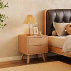 Storage Rack Walnut Brown Bedside Table with Storage Cabinet Modern Simple Design for Small Storage Rack