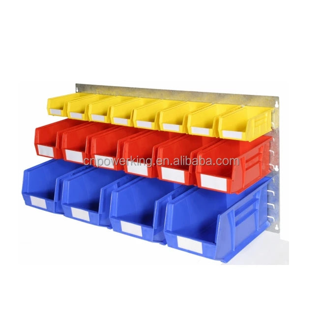Industrial Plastic Stacking Large Load Capacity Rectangle Nut Bolt Small Part Storage Office Warehouse Storage Boxes and Bins