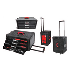4 Drawer 300 Pieces Trolley Case Tool Kit with Rolling Tool Box Socket Wrench Hand Tool Set House Repair Kit  WITH Long Handle