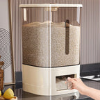 6.5kg Kitchen Rice Dispenser Modern Rice Storage Container Kitchen Automatic Cereal Dispenser Kitchen Rice Box With Cup
