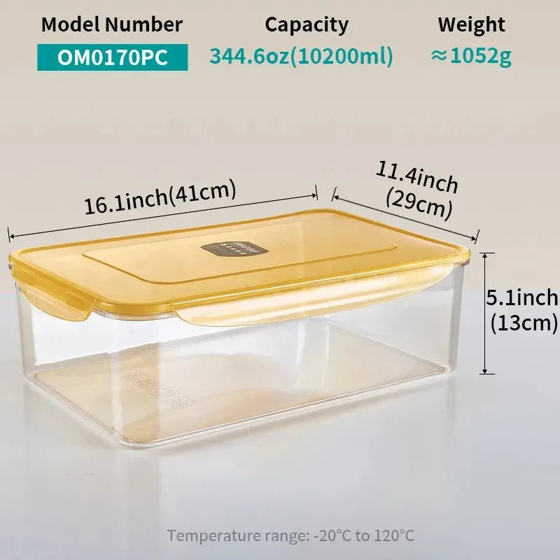 Factory Wholesale Plastic Airtight Food Storage Containers Kitchen Accessories Food Preservation Jars Fresh Keeping sealed Box