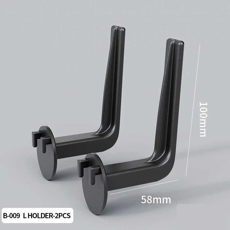 Single-Tier PP Material Plastic Desktop Organizer Space-Saving Foldable Storage Holder No-Hole Punching Feature Cabinets Shelves