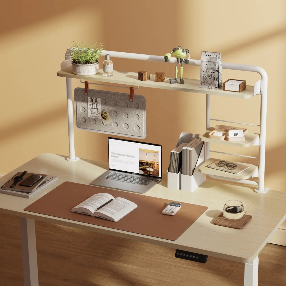 STB-201 Clamp on Desktop Organizer Storage Shelf Rack Display Home Office Desk Organizer Shelves