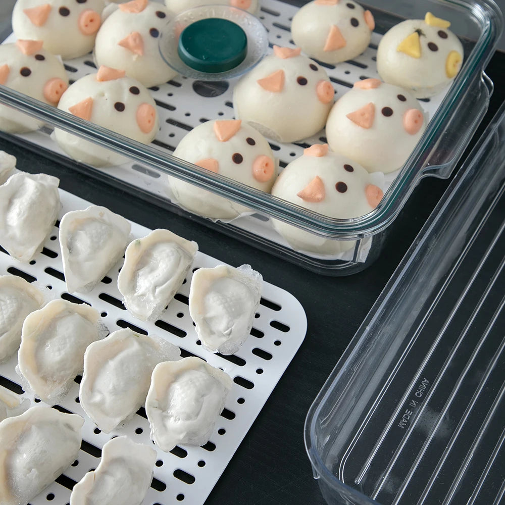 Cheap Transparent Lockable Plastic Food Kitchen Fridge Storage Box