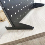 Custom Portable Single Side Metal Powder Coated Pegboard Display Stand with Hooks Modern Style Desktop Organizer