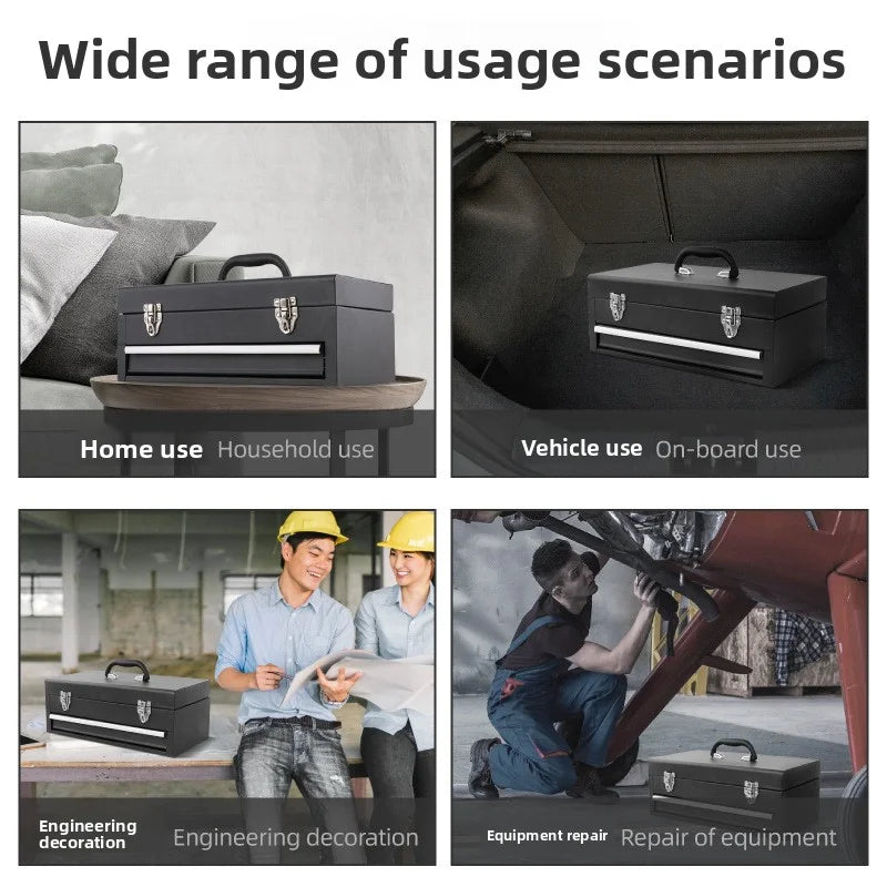 Multifunctional Household 143-Piece Chrome Vanadium Steel Hand Operated Tool Set with Hard Case for Home Renovation Maintenance