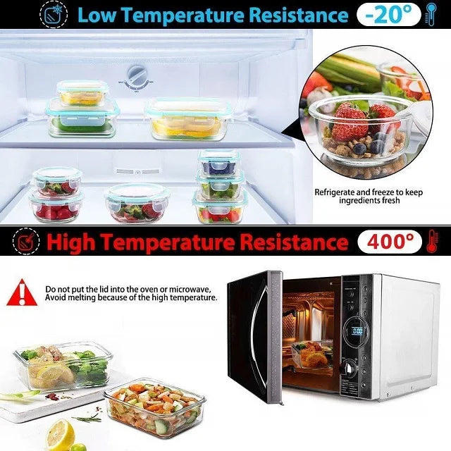 Kitchen Hermetic Glass Lunch Box Set Kitchen Containers Storage Airtight Food Storage Storage Containers for Food