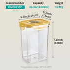 Factory Wholesale Plastic Airtight Food Storage Containers Kitchen Accessories Food Preservation Jars Fresh Keeping sealed Box