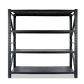 Morgie Stacking Racks Metal 4 Tier Shelves Racks Holders Storage Heavy Duty Boltless Racking Shelf for Industry Warehouse Garage