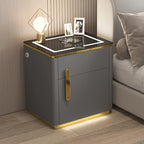 Light Luxury Modern Smart Bedside Table Small Multifunctional Invisible Integrated Safe Wireless Charging Password Living Room