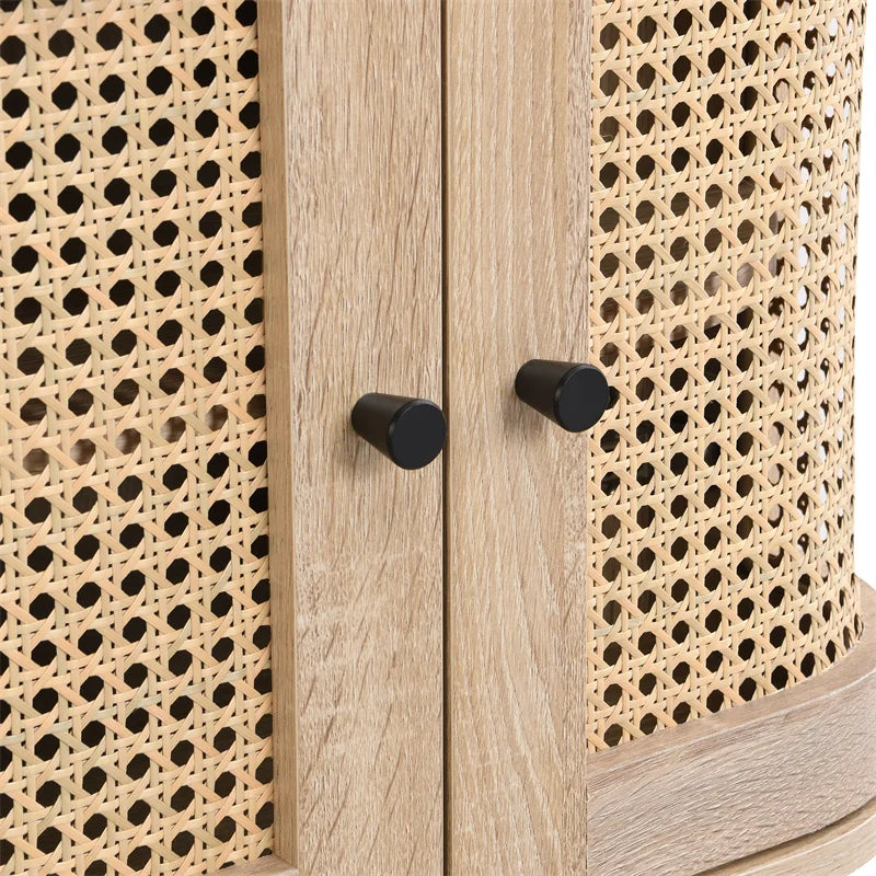 Modern Wooden Bedside Cabinet with Large Capacity Drawers for Easy Installation for Various Bedroom Storage Scenarios