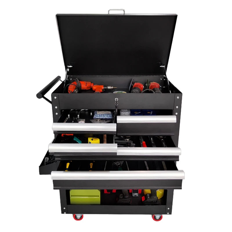 Quality Choice 5-Drawer Rolling Tool Cabinet Stainless Steel Mechanic Tool Box for Workshops Durable Metal Tool Trolley
