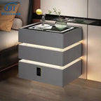 Chinese Professional Supplier Nordic Light Luxury Smart Bedside Table Nightstand Hotel Nightstands