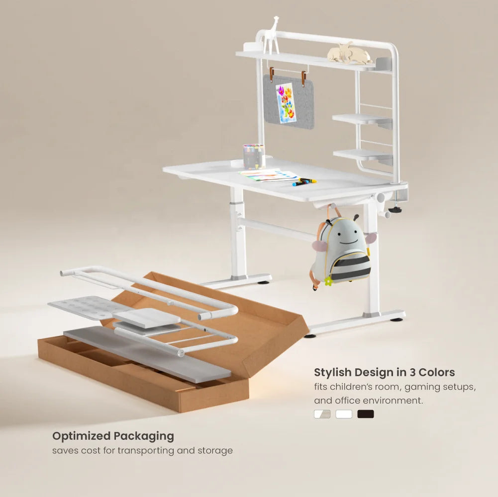 STB-201 Clamp on Desktop Organizer Storage Shelf Rack Display Home Office Desk Organizer Shelves