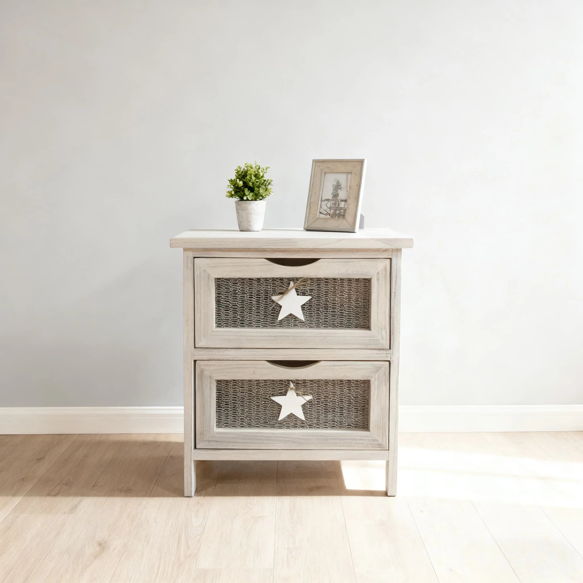 Modern Style Multi Functional Storage Cabinet Wooden with Drawers Storage Cabinet Bedside Table Storage Device