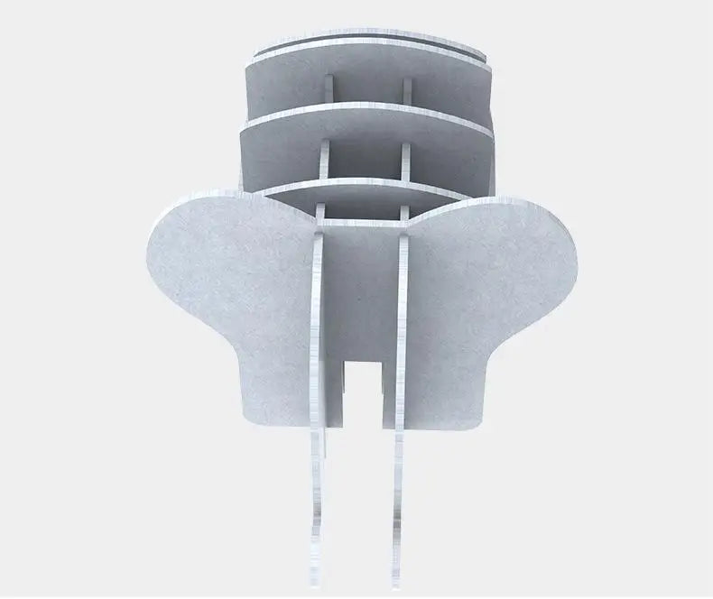 Foldable Sound-absorbing Felt Storage Case Rack Mini Desktop Organizer Tabletop Storage Organization for Office Home