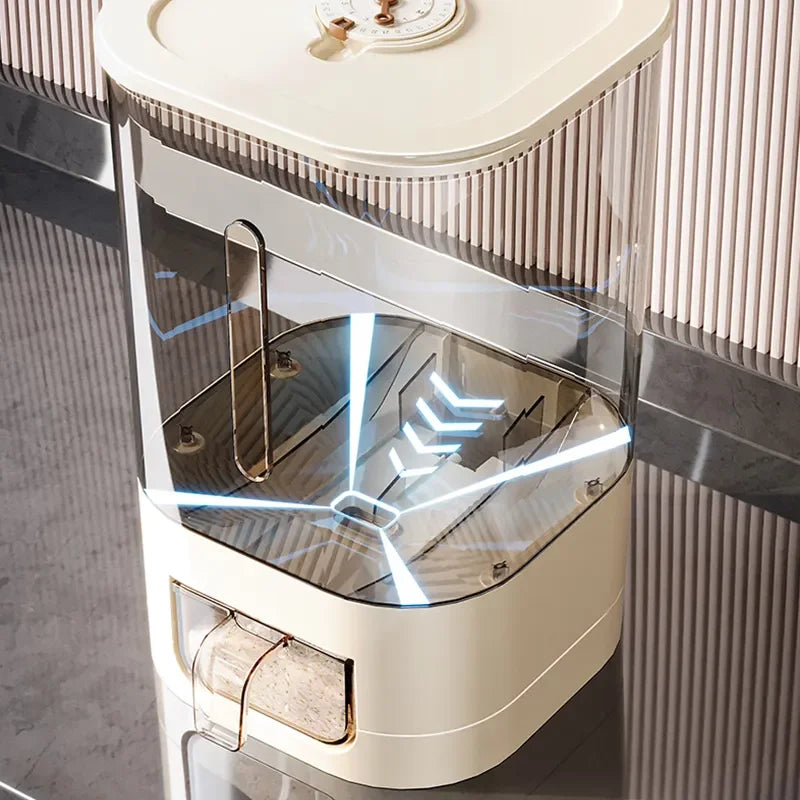 6.5kg Kitchen Rice Dispenser Modern Rice Storage Container Kitchen Automatic Cereal Dispenser Kitchen Rice Box With Cup