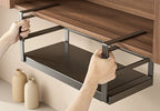Metal Kitchen Organizer Cabinet Hanging Storage Rack Under Shelf Storage Basket Retractable Rack Under the Cabinet