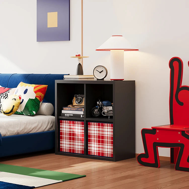 Modern Metal Steel Nightstand, Bedroom Bedside Table with Storage Drawer and Open Shelf