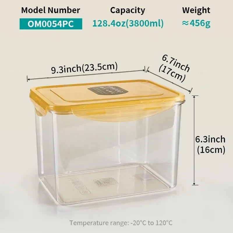 Factory Wholesale Plastic Airtight Food Storage Containers Kitchen Accessories Food Preservation Jars Fresh Keeping sealed Box