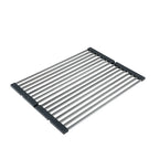 High Quality Multifunction Stainless Steel Roll up Silicone Dish Drying Rack Kitchen Storage Holder & Rack