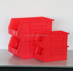 Industrial Plastic Stacking Large Load Capacity Rectangle Nut Bolt Small Part Storage Office Warehouse Storage Boxes and Bins