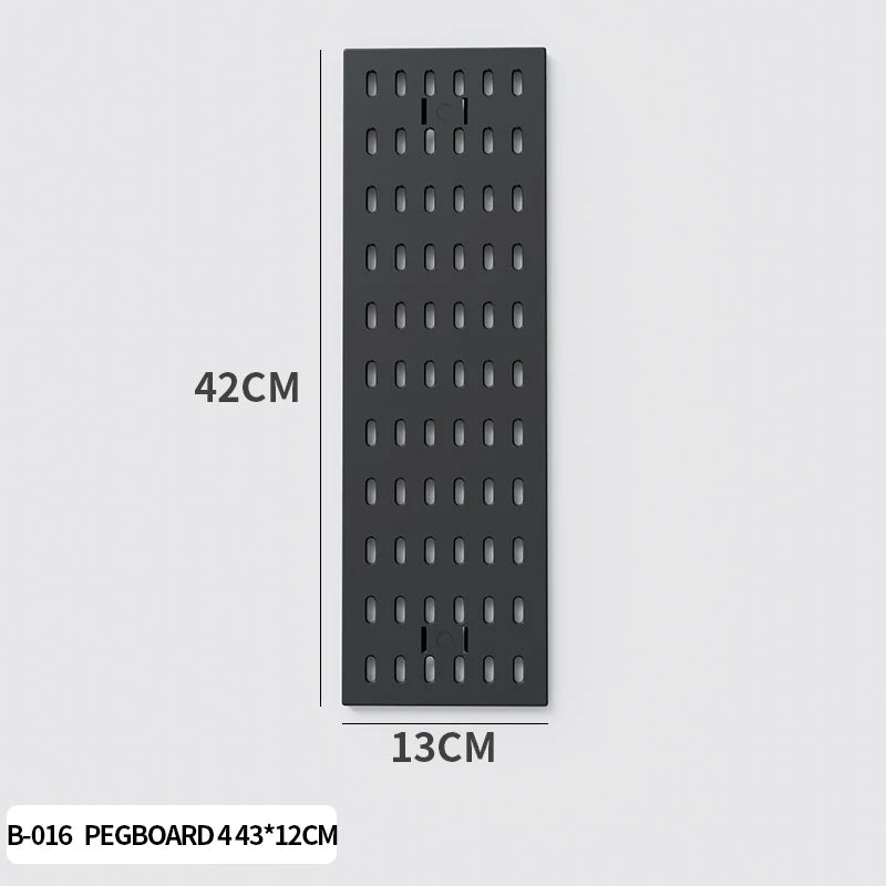 Single-Tier PP Material Plastic Desktop Organizer Space-Saving Foldable Storage Holder No-Hole Punching Feature Cabinets Shelves