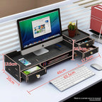 Custom Computer Monitor Riser Stand Base Office Supplies Desktop Storage Box Keyboard Organizer Rack Storage Holders