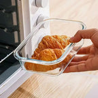High Borosilicate Glass Baking Dish Glass Preservation Bowl Microwave Compartments Lunch Box Food Storage Container