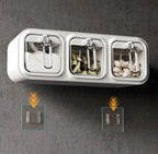Modern Square PP Seasoning Box Injection-Molded Wall-mounted Storage Food Bottles Jars Set 1-3L Capacity Multifunction Design