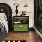 Durable Steel Nightstand for Bedroom with Anti-Scratch Surface